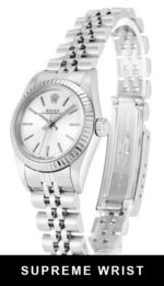 Rolex Lady Oyster Perpetual 76094 Automatic Silver Baton Dial 1:1 Super Clone - Image 2