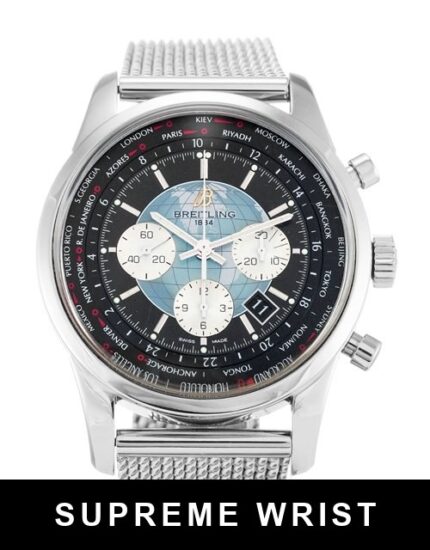 Breitling Transocean Chronograph AB0510 Quartz Black Baton Dial 1:1 Super Clone