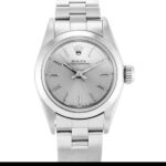 Rolex Lady Oyster Perpetual 67180 Automatic Silver Baton Dial 1:1 Super Clone