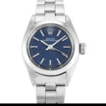 Rolex Lady Oyster Perpetual 6718 Automatic Blue Baton Dial 1:1 Super Clone
