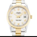 Rolex Oyster Perpetual Date 15223 Automatic White Arabic Dial 1:1 Super Clone