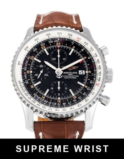 Breitling Navitimer World A24322 Quartz Black Baton Dial 1:1 Super Clone (3)