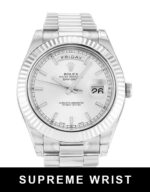 Rolex Day-date Ii 218239 Automatic Silver Baton Dial 1:1 Super Clone