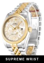 Rolex Datejust 116203 Automatic Silver Floral Arabic Dial 1:1 Super Clone - Image 2
