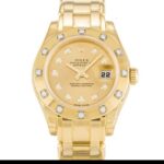 Rolex Pearlmaster 80318 Automatic Champagne Diamond Dial 1:1 Super Clone