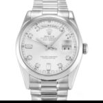 Rolex Day-date 118209 Automatic Silver Diamond Dial 1:1 Super Clone