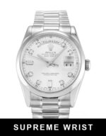 Rolex Day-date 118209 Automatic Silver Diamond Dial 1:1 Super Clone