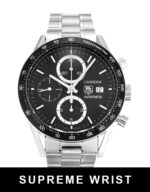 Tag Heuer Carrera CV2010.BA0786 Automatic Black Baton Dial 1:1 Super Clone