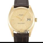 Rolex Oyster Perpetual Date 1503 Automatic Champagne Baton Dial 1:1 Super Clone