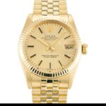 Rolex Mid-size Datejust 6827 Automatic Champagne Baton Dial 1:1 Super Clone