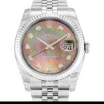 Rolex Datejust 116234 Automatic Mother Of Pearl Black - Diamond Dial 1:1 Super Clone