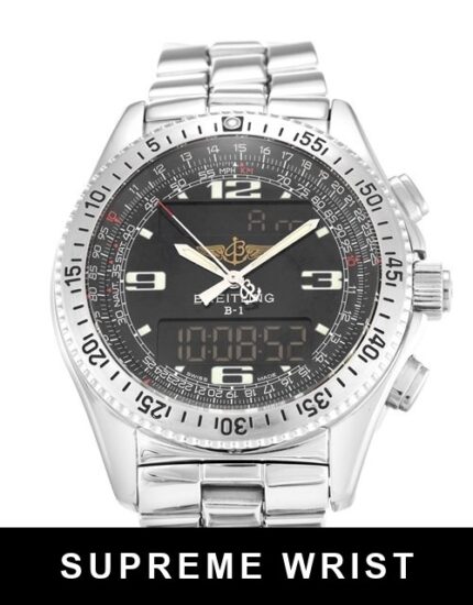 Breitling B1 A68362 Quartz Multi Function Black Quarter Arabic Dial 1:1 Super Clone