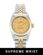 Rolex Lady Oyster Perpetual 76193 Automatic Champagne Baton Dial 1:1 Super Clone