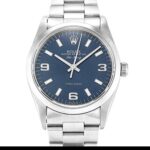 Rolex Air-king 14000 Automatic Blue Quarter Arabic Dial 1:1 Super Clone