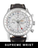 Breitling Navitimer World A24322 Quartz Silver Baton Dial 1:1 Super Clone