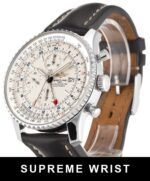 Breitling Navitimer World A24322 Quartz Silver Baton Dial 1:1 Super Clone - Image 2