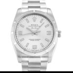 Rolex Air-king 114210 Automatic Silver Quarter Arabic Dial 1:1 Super Clone