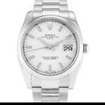 Rolex Oyster Perpetual Date 115200 Automatic White Baton Dial 1:1 Super Clone