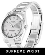 Rolex Oyster Perpetual Date 115200 Automatic White Baton Dial 1:1 Super Clone - Image 2