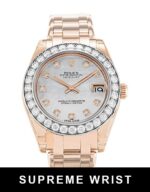 Rolex Pearlmaster 81285 Automatic Mother Of Pearl - White Diamond Dial 1:1 Super Clone