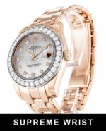 Rolex Pearlmaster 81285 Automatic Mother Of Pearl - White Diamond Dial 1:1 Super Clone - Image 2