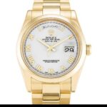 Rolex Day-date 118208 Automatic White Roman Numeral Dial 1:1 Super Clone
