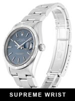 Rolex Oyster Perpetual Date 15210 Automatic Blue Baton Dial 1:1 Super Clone - Image 2