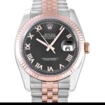 Rolex Datejust 116231 Automatic Black Roman Numeral Dial 1:1 Super Clone