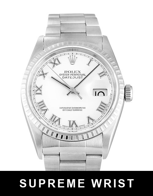 45713.jpg Rolex Datejust 16220 Automatic White Roman Numeral Dial 1:1 Super Clone - Image 1