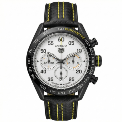TAG Heuer Carrera Chronograph 44 MM Leather Strap (4)