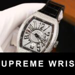 Franck Muller Vanguard V45 SC Copies Watch Full Diamond CZ ABF Factory 1:1 Super Clone