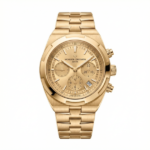 Vacheron Constantin Overseas Chronograph Watch 42.5 MM Gold Dial