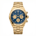 Vacheron Constantin Overseas Chronograph Watch 42.5 MM Blue Dial Gold