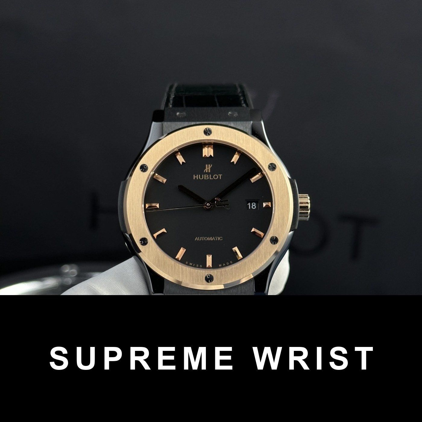 hublot-best-fake-watches-classic-fusion-6921.jpg Hublot Best Replica Watch Classic Fusion Ceramic Demi King Gold 1:1 Super Clone - Image 1