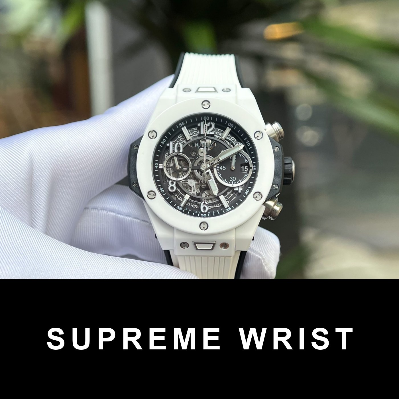 hublot-best-replica-big-bang-unico-white-ceramic-6698.jpg Hublot Best Replica Watch Big Bang Unico White Ceramic Rubber Strap BBF Factory 1:1 Super Clone - Image 1