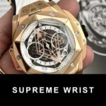 Hublot Best Replica Watch Big Bang Sang Bleu II King Gold White Dial BBF 1:1 Super Clone - Image 3