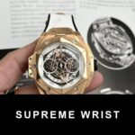 Hublot Best Replica Watch Big Bang Sang Bleu II King Gold White Dial BBF 1:1 Super Clone - Image 4