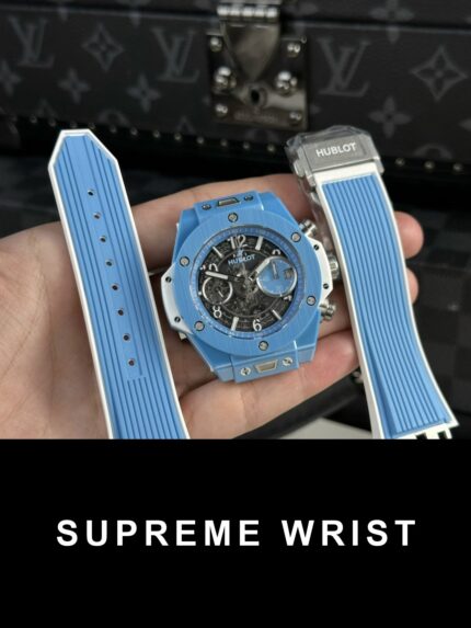 Hublot Best Replica Watch Big Bang Unico Ceramic Sky Blue BBF Factory 1:1 Super Clone