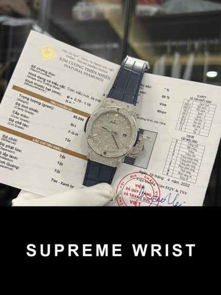 Hublot Best Replica Watch Classic Fusion Custom Natural Diamonds 1:1 Super Clone