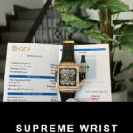 Hublot Best Replica Watch Square Bang King Gold Custom Moissanite Diamonds BBF 1:1 Super Clone