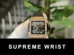 Hublot Best Replica Watch Square Bang King Gold Custom Moissanite Diamonds BBF 1:1 Super Clone - Image 2