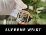 Hublot Best Replica Watch Square Bang King Gold Custom Moissanite Diamonds BBF 1:1 Super Clone - Image 4