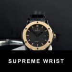 Hublot Best Replica Watch Classic Fusion Ceramic Demi Gold Dial Carbon 1:1 Super Clone