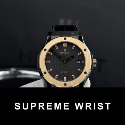Hublot Best Replica Watch Classic Fusion Ceramic Demi Gold Dial Carbon 1:1 Super Clone