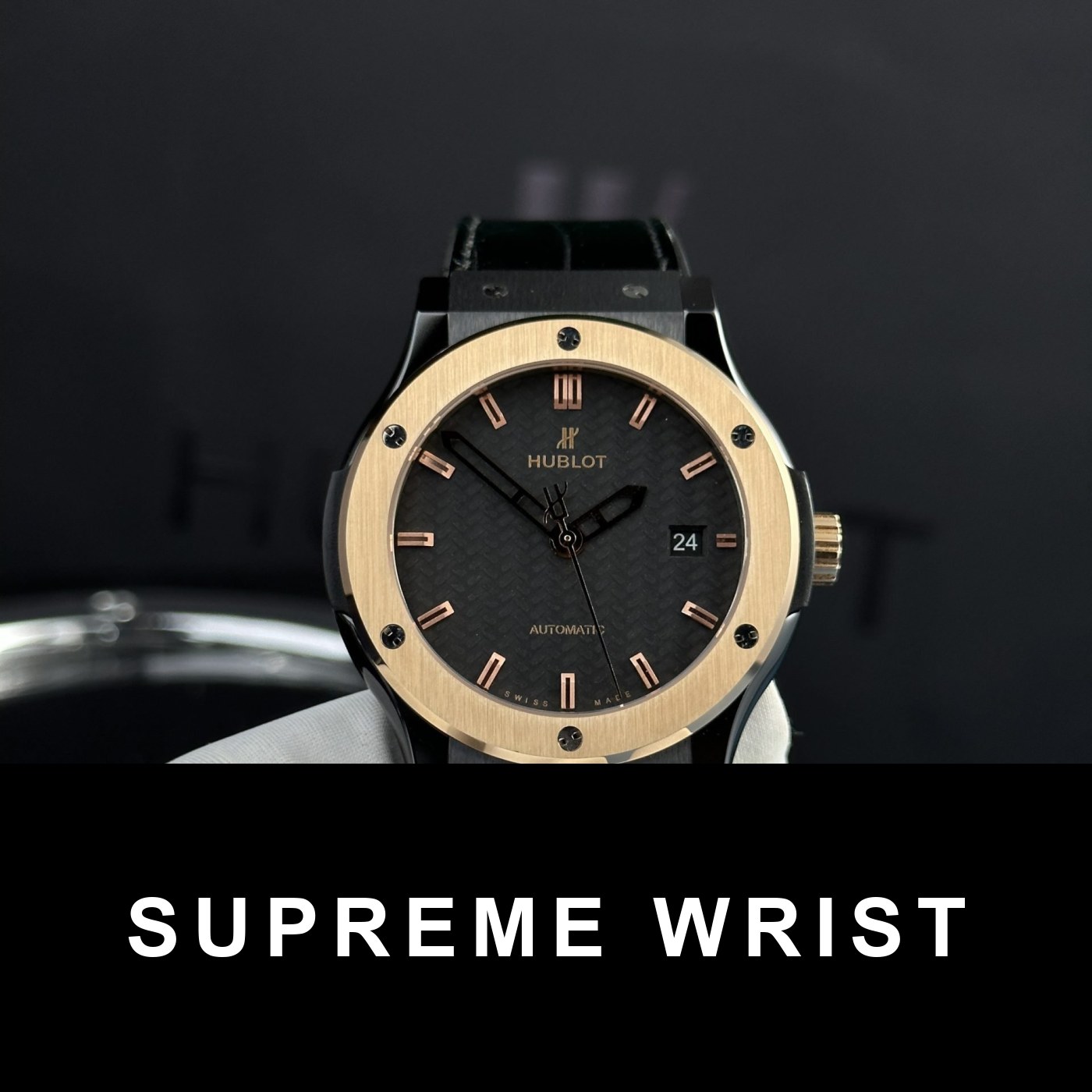 hublot-best-replica-watches-classic-fusion-ceramic-demi-gold-dial-carbon-6946.jpg Hublot Best Replica Watch Classic Fusion Ceramic Demi Gold Dial Carbon 1:1 Super Clone - Image 1