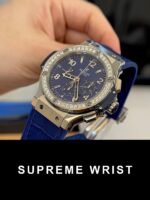Hublot Big Bang Men’s Replica Watch Blue With Diamond Bezel 1:1 Super Clone - Image 3