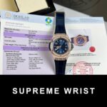 Hublot Big Bang One Click Replica Watch Blue Dial With Moissanite Diamond 1:1 Super Clone