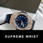 Hublot Big Bang One Click Replica Watch Blue Dial With Moissanite Diamond 1:1 Super Clone - Image 2