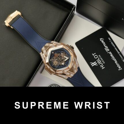 Hublot Big Bang Sang Bleu II King Gold Replica Watch Blue HB Factory 1:1 Super Clone