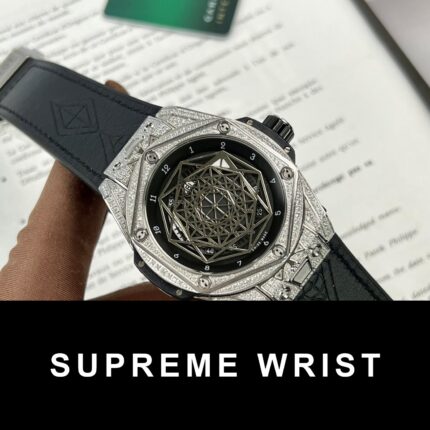 Hublot Big Bang Sang Bleu Replica Watch With Diamonds 1:1 Super Clone